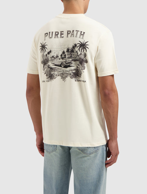 Palm Drive T-shirt | Ecru