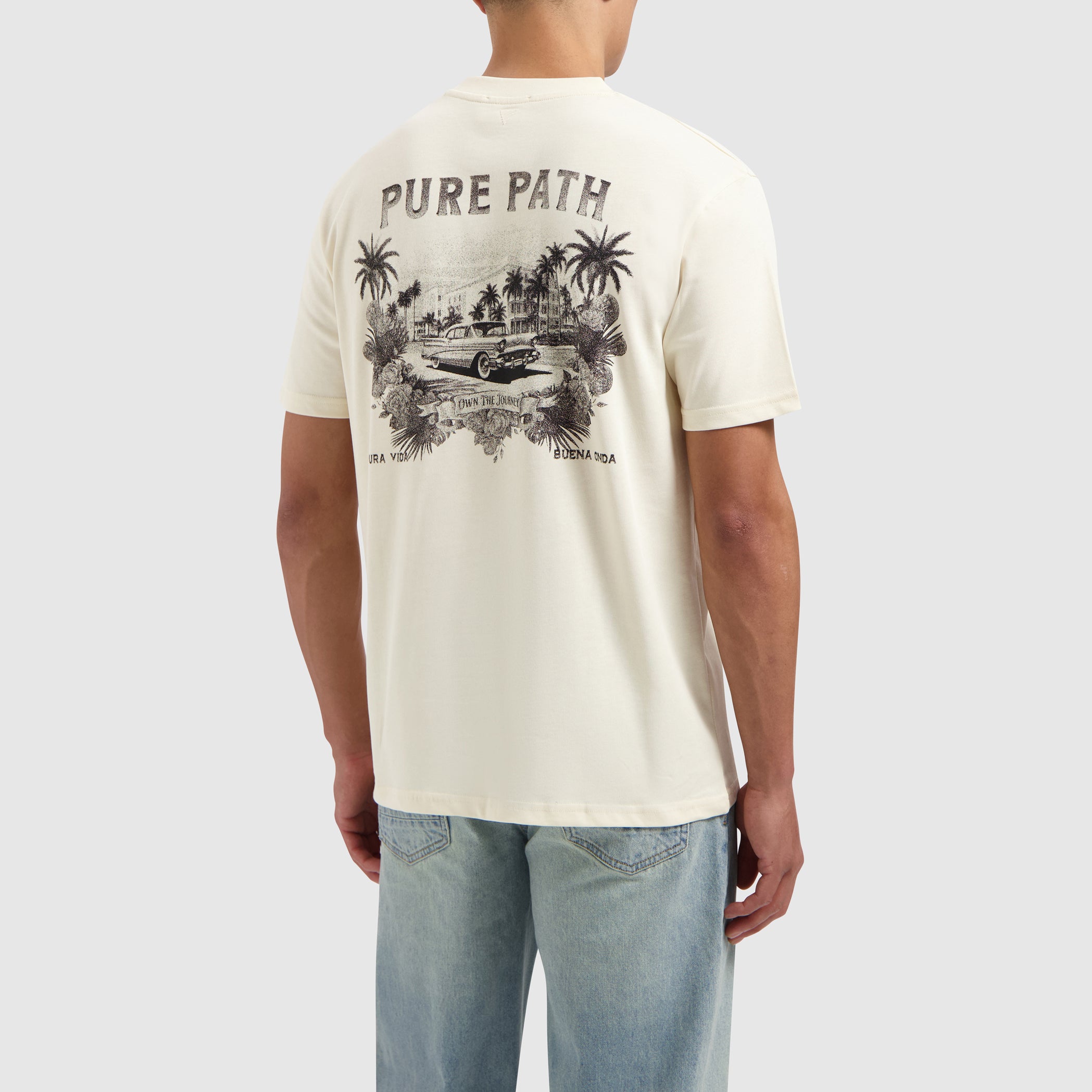 Palm Drive T-shirt | Ecru