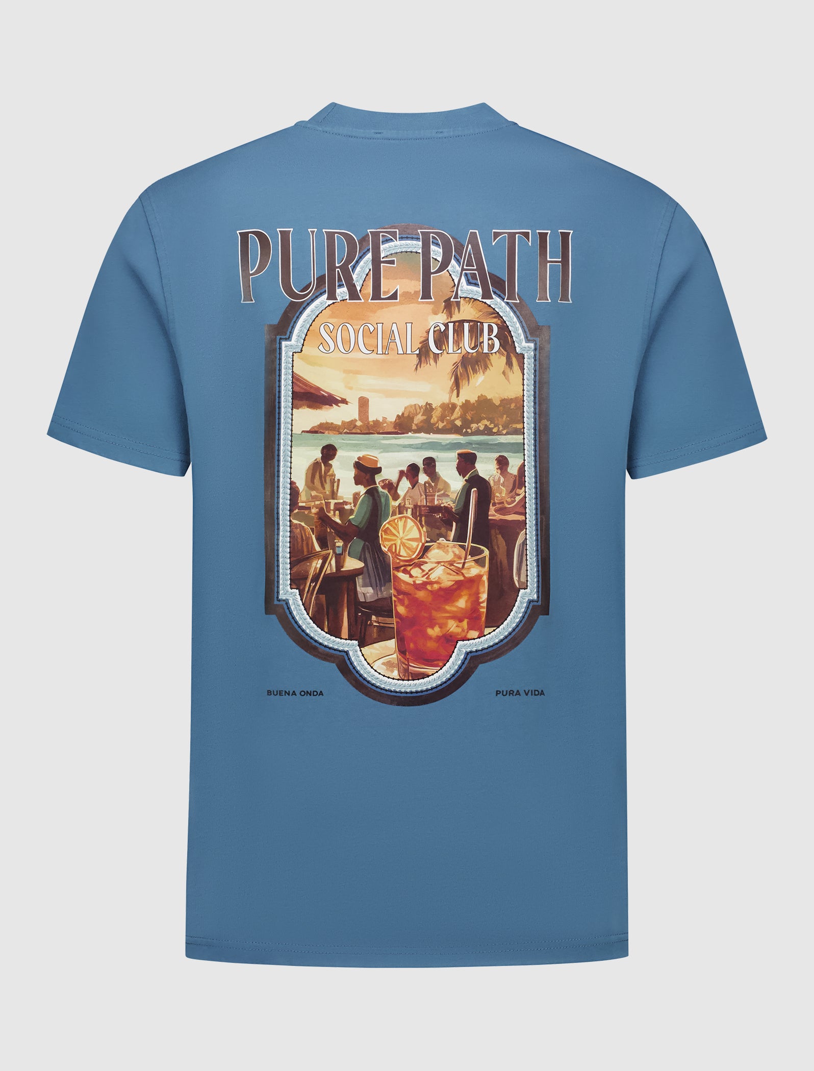 Social Club T-shirt | Mid Blue