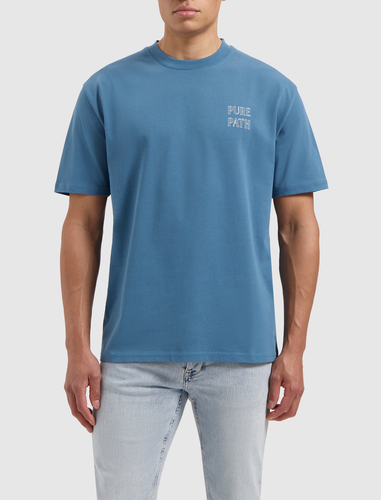 Social Club T-shirt | Mid Blue