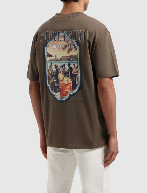Social Club T-shirt | Brown