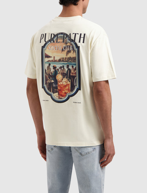 Social Club T-shirt | Ecru