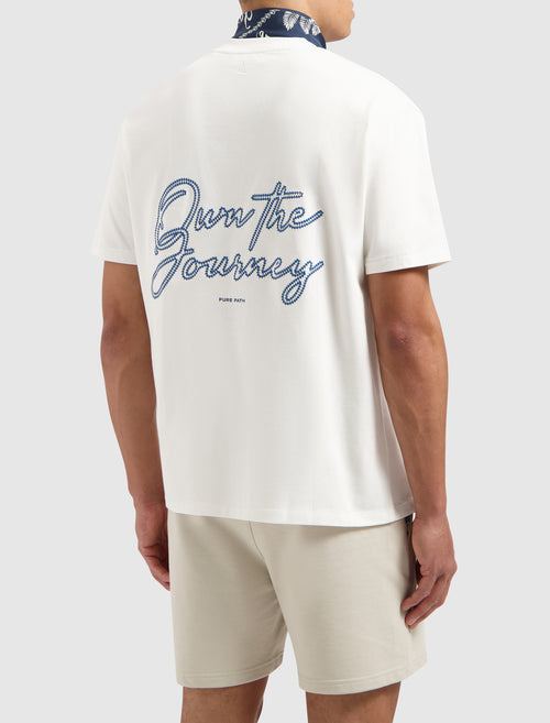 Stitched Journey T-shirt | Off White
