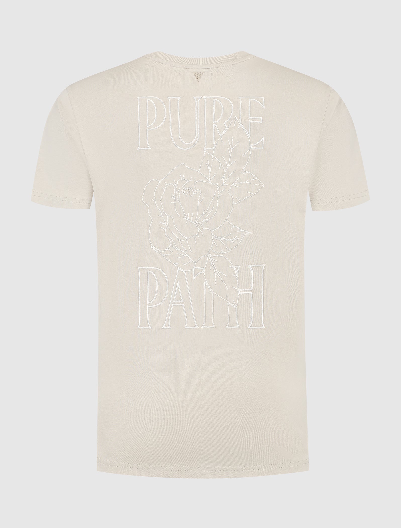 Stitched Floral T-shirt | Sand