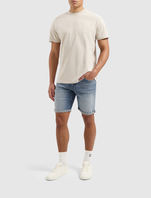 Stitched Floral T-shirt | Sand
