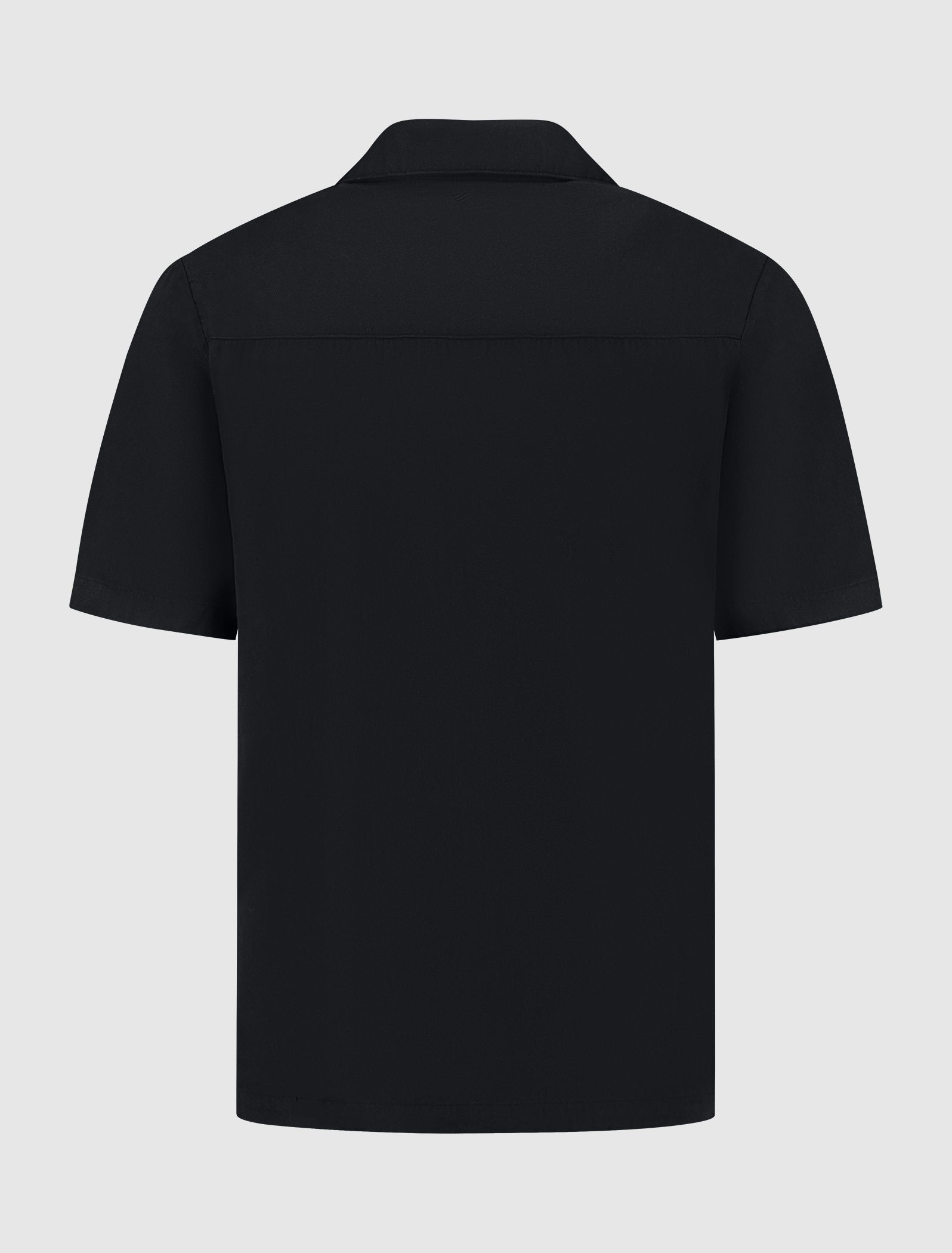 Short Sleeve Linen Shirt | Black