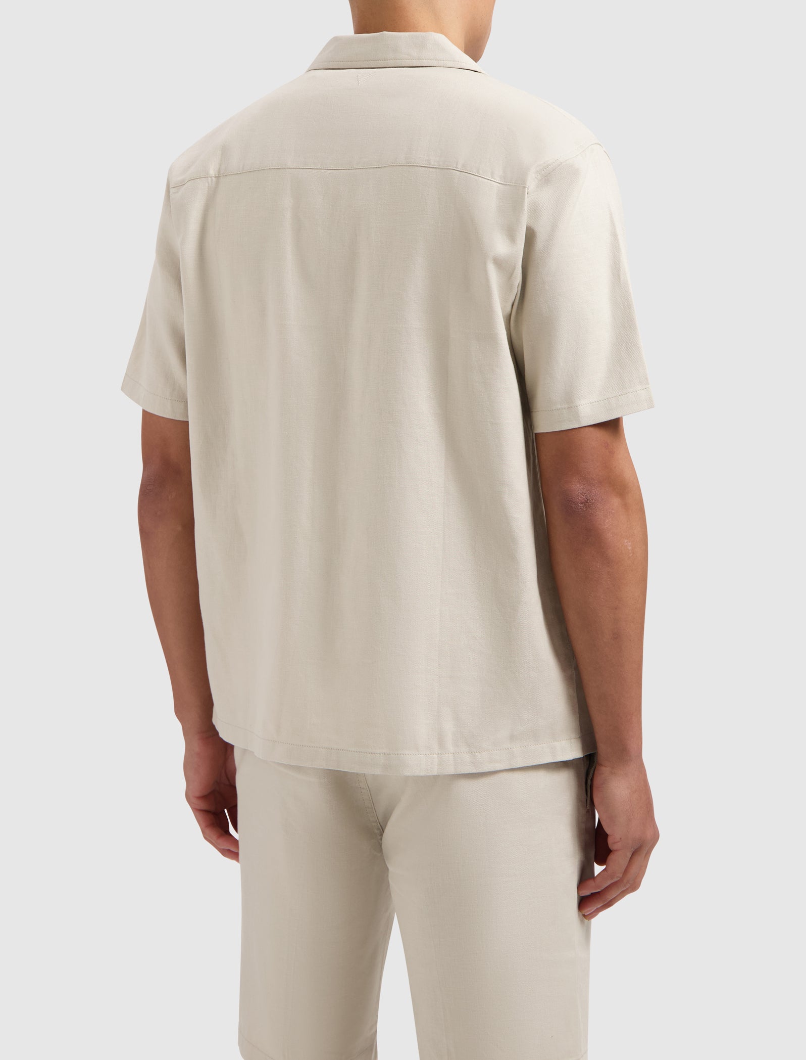 Short Sleeve Linen Shirt | Sand
