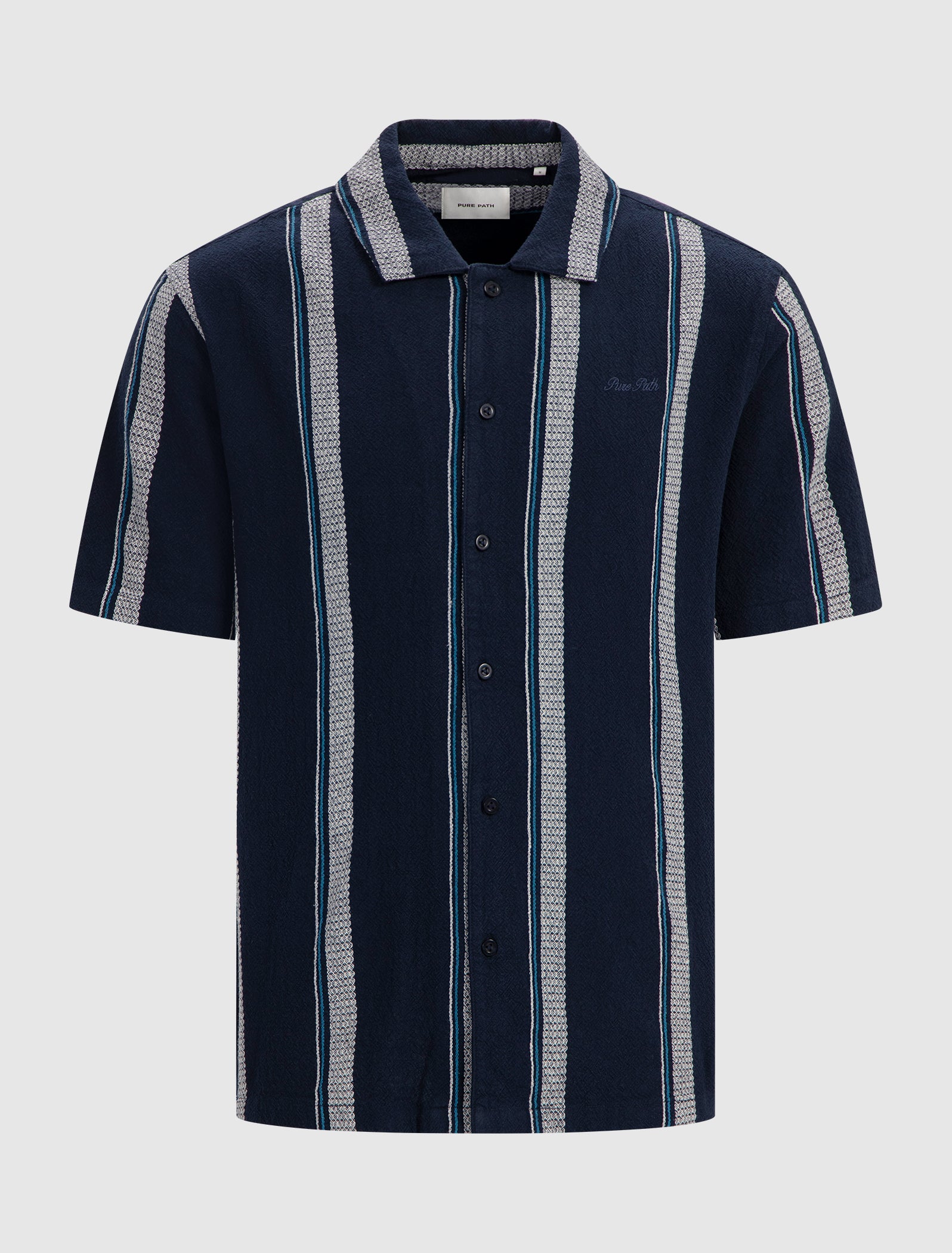 Cuban Collar Shirt | Navy