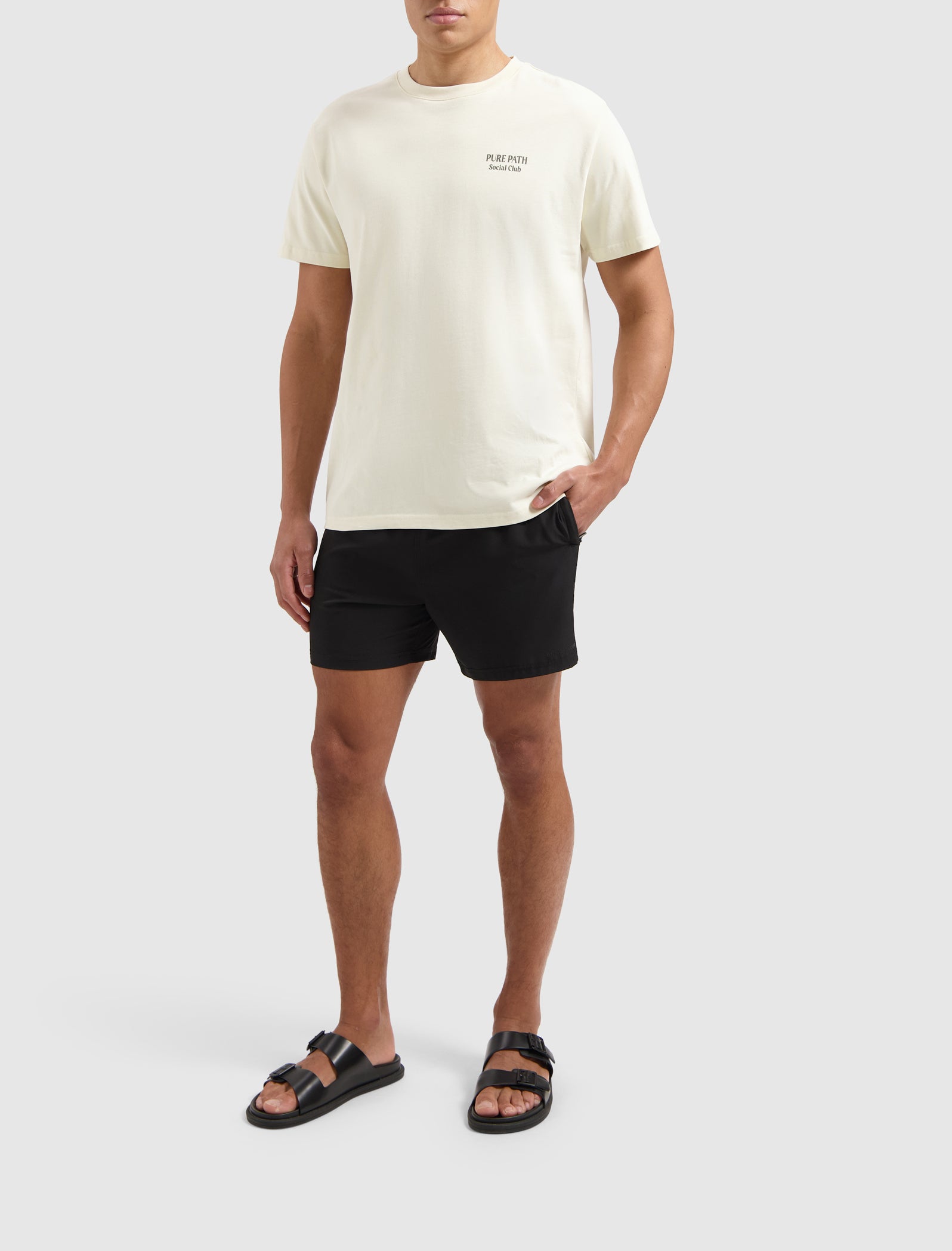 Tonal Logo Swim Shorts | Black