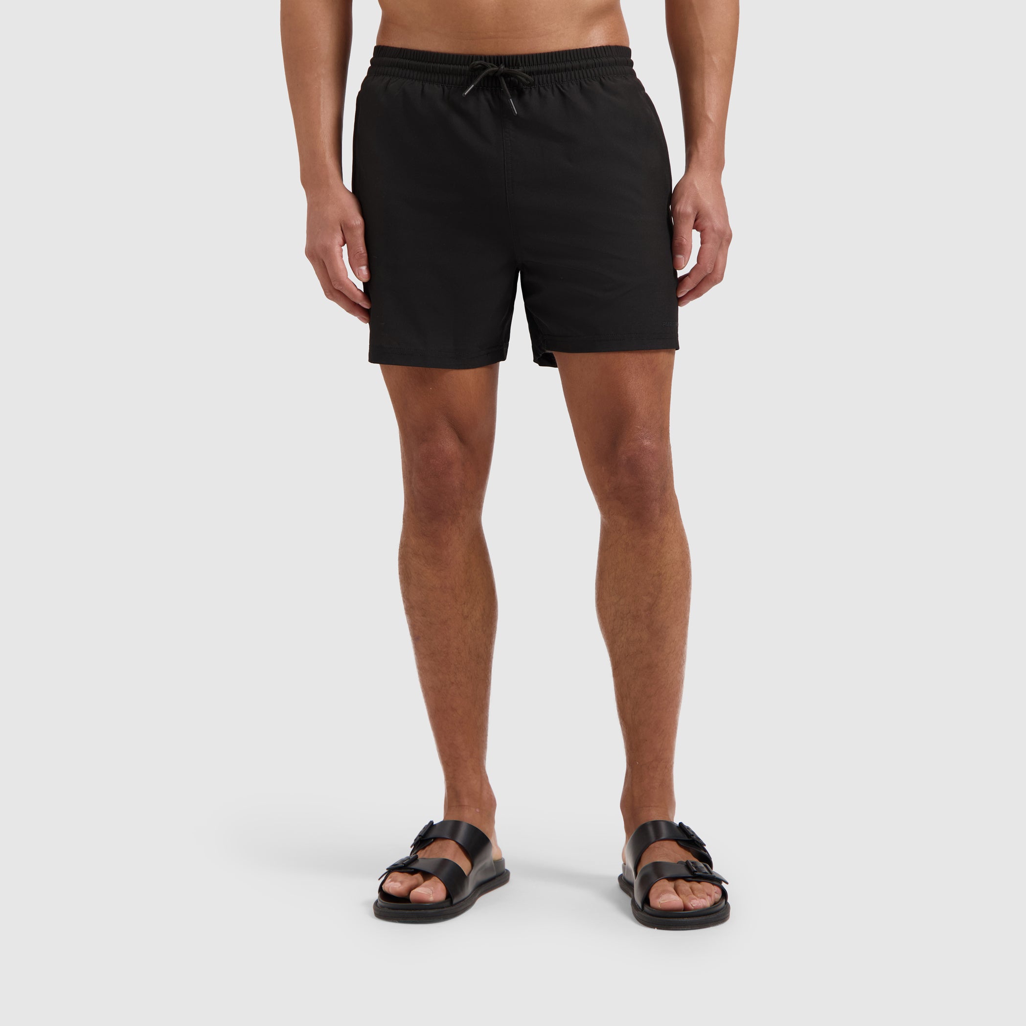 Tonal Logo Swim Shorts | Black