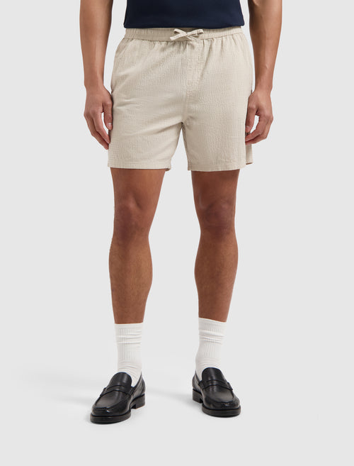 Seersucker Shorts | Sand