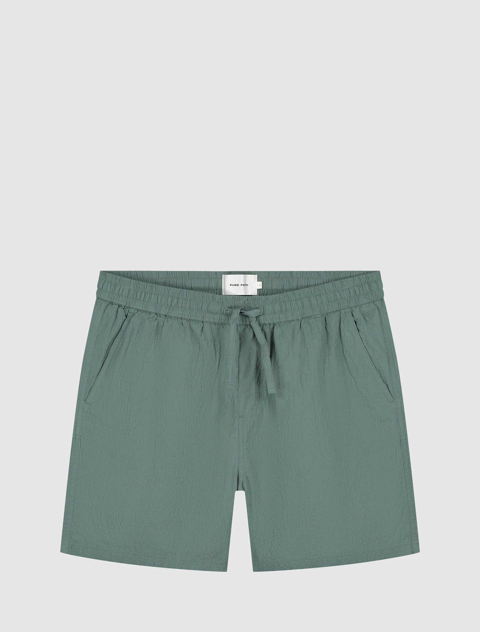 Seersucker Shorts | Faded Green