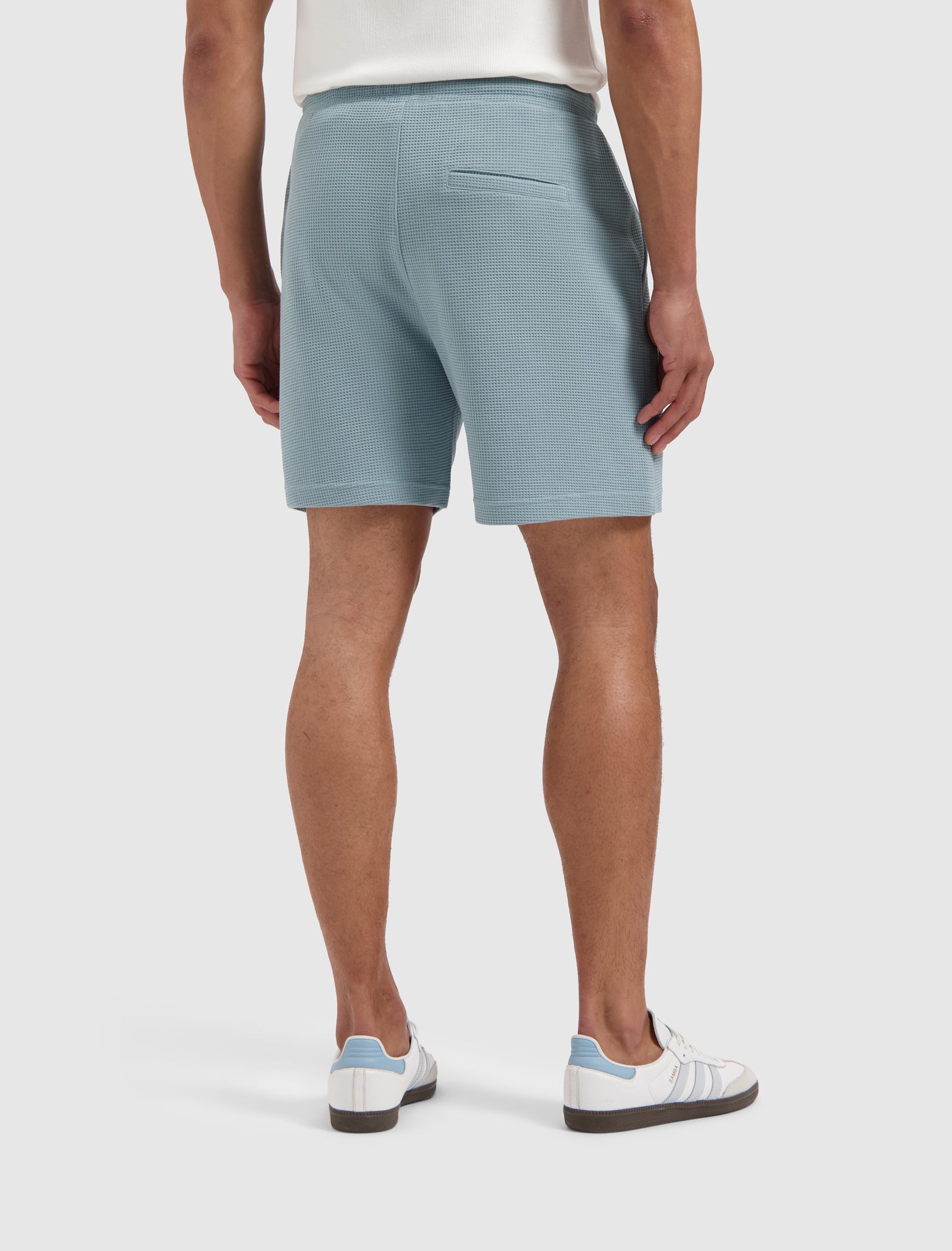 Waffle Shorts | Blue Grey