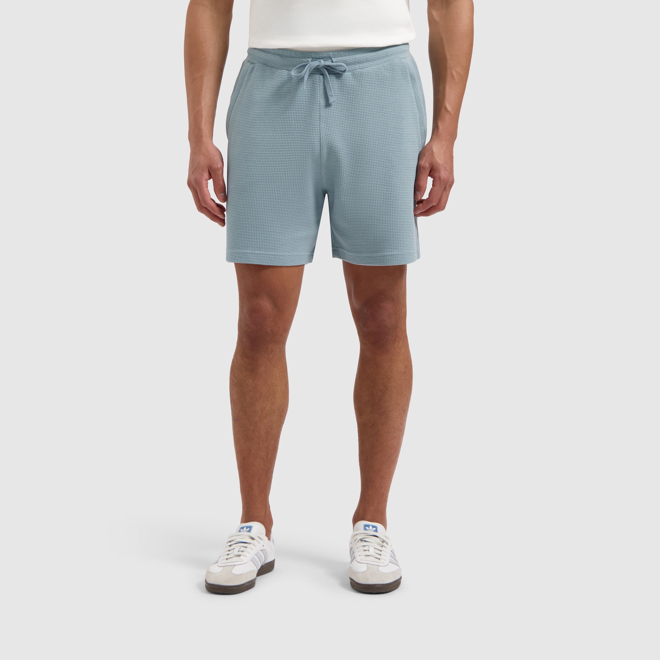 Waffle Shorts | Blue Grey