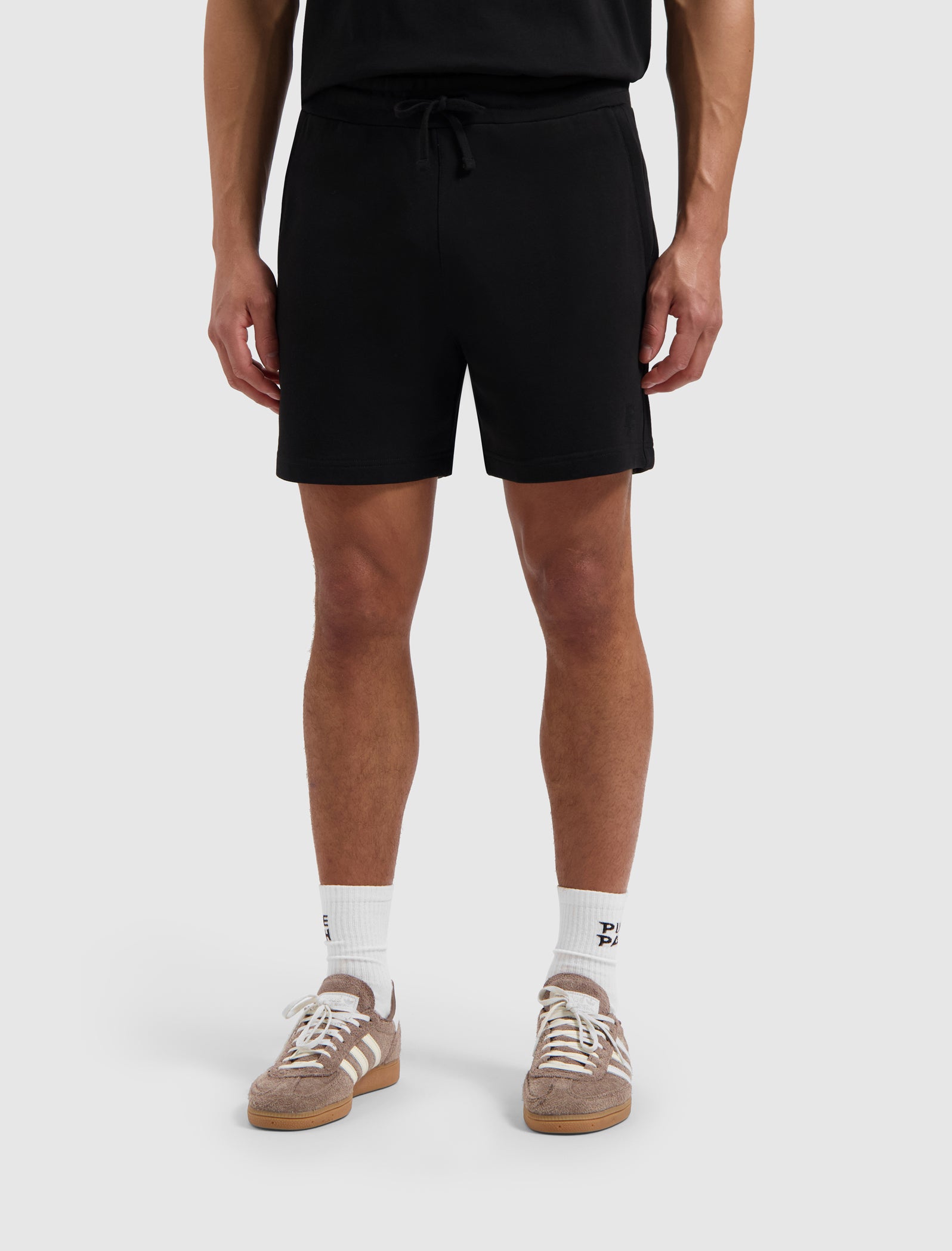 Initials Sweat Shorts | Black