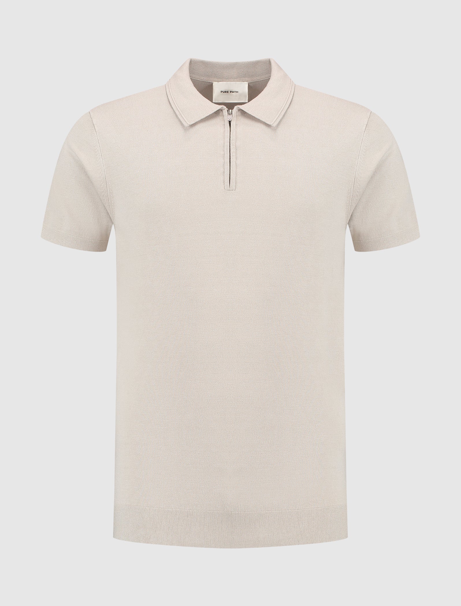 Half-zip Knitwear Polo | Sand