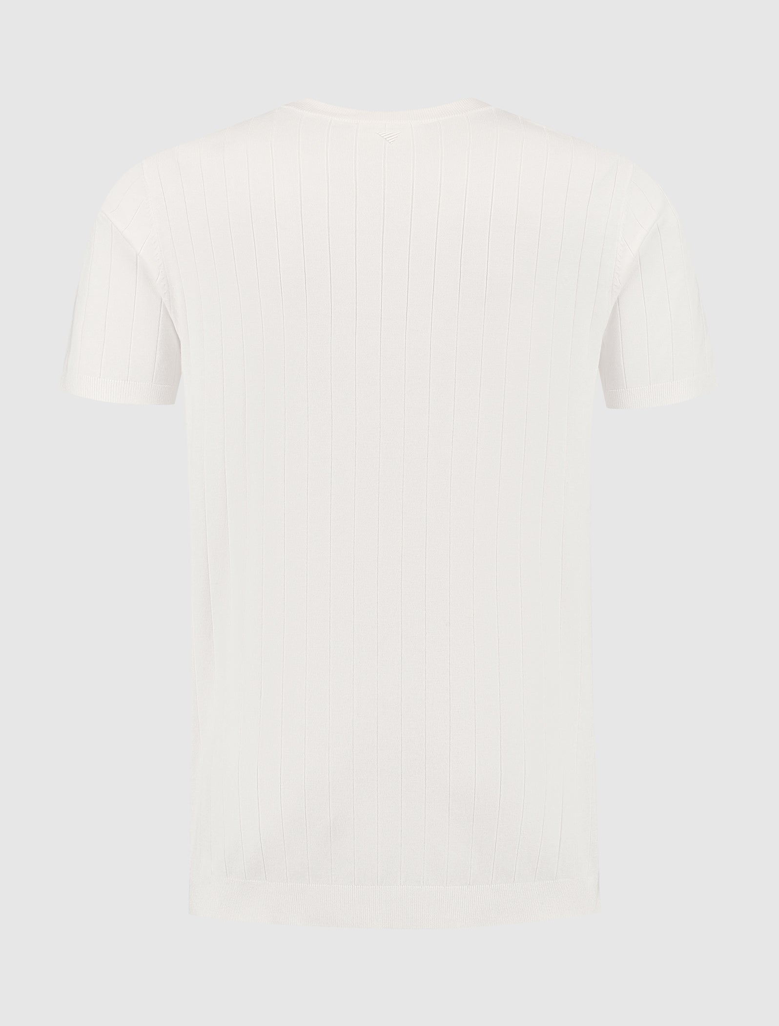 Vertical Striped Knitwear T-shirt | Off White