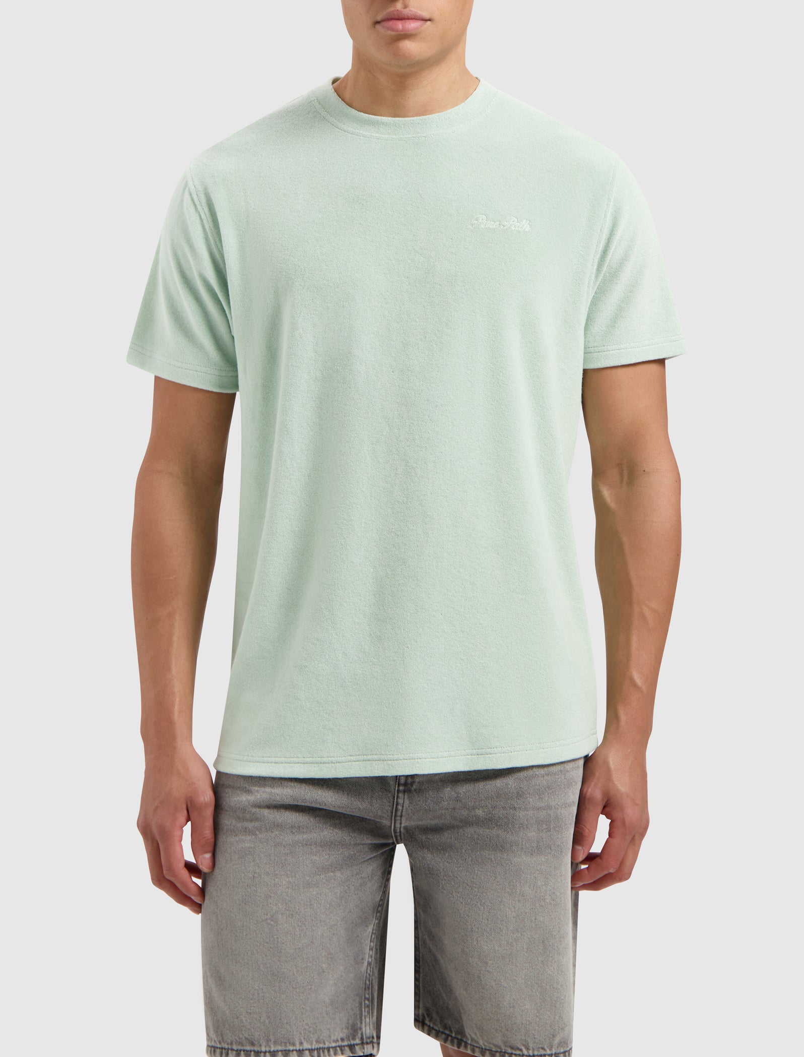 Cursive Terry T-shirt | Mint