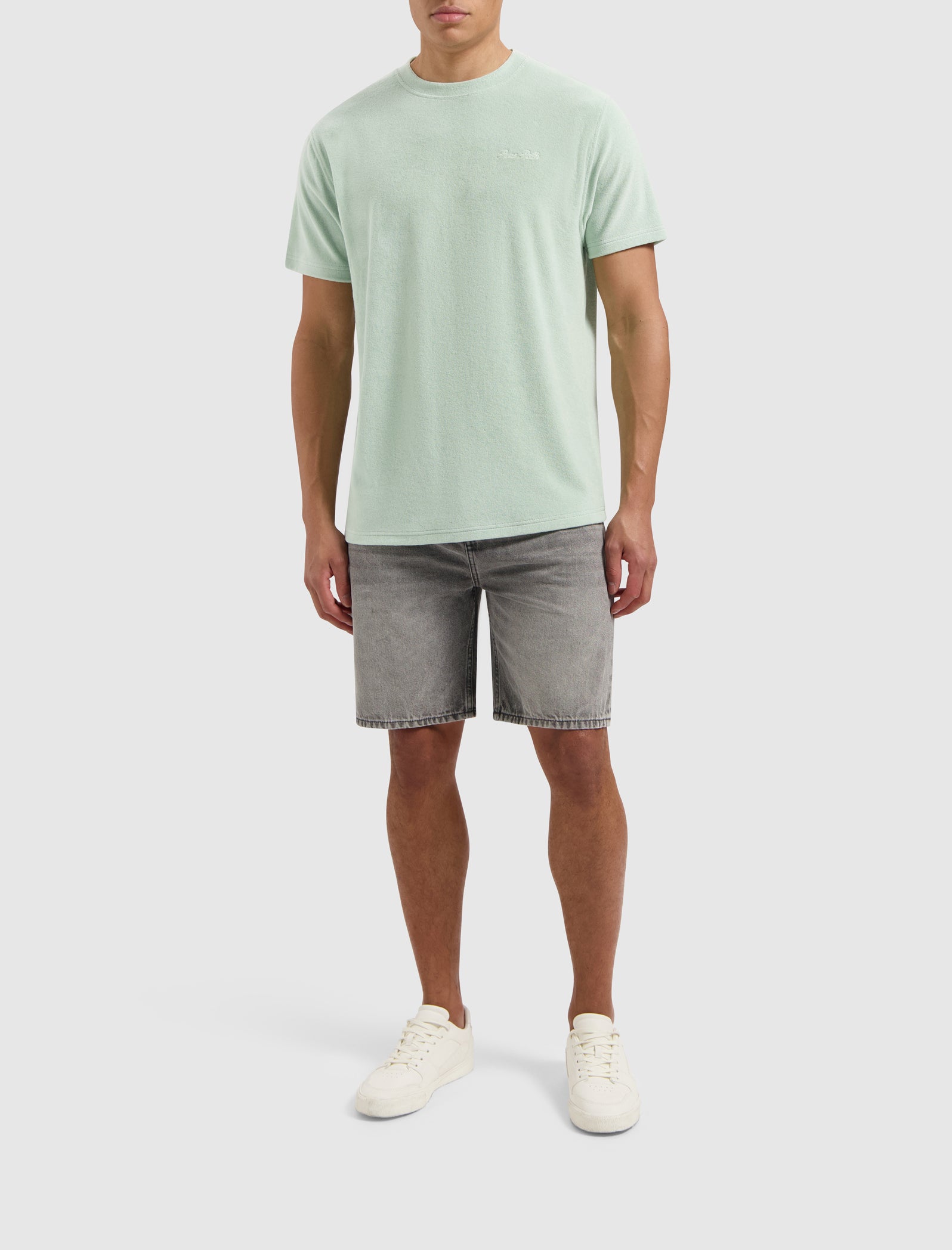 Cursive Terry T-shirt | Mint