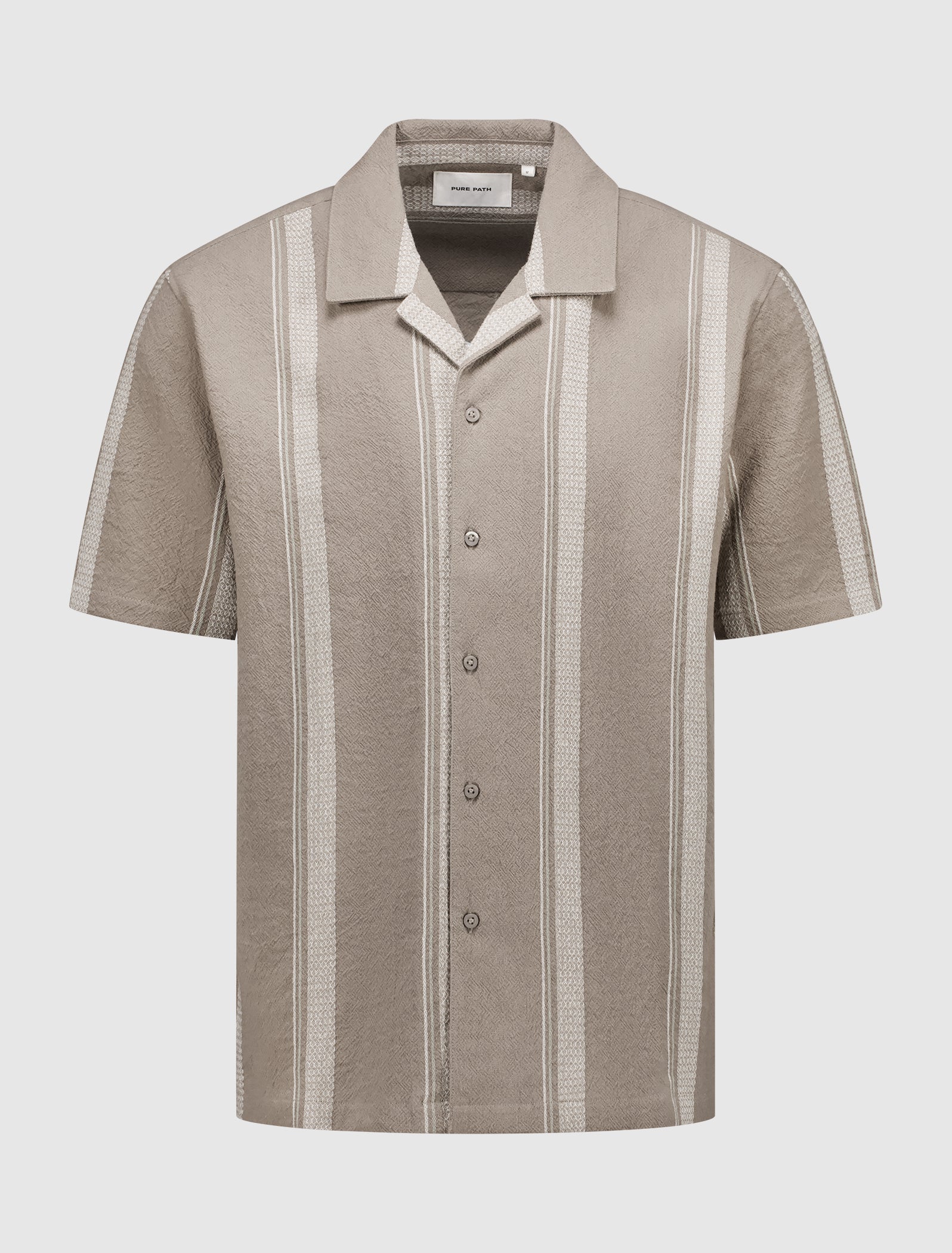 Cuban Collar Shirt | Taupe