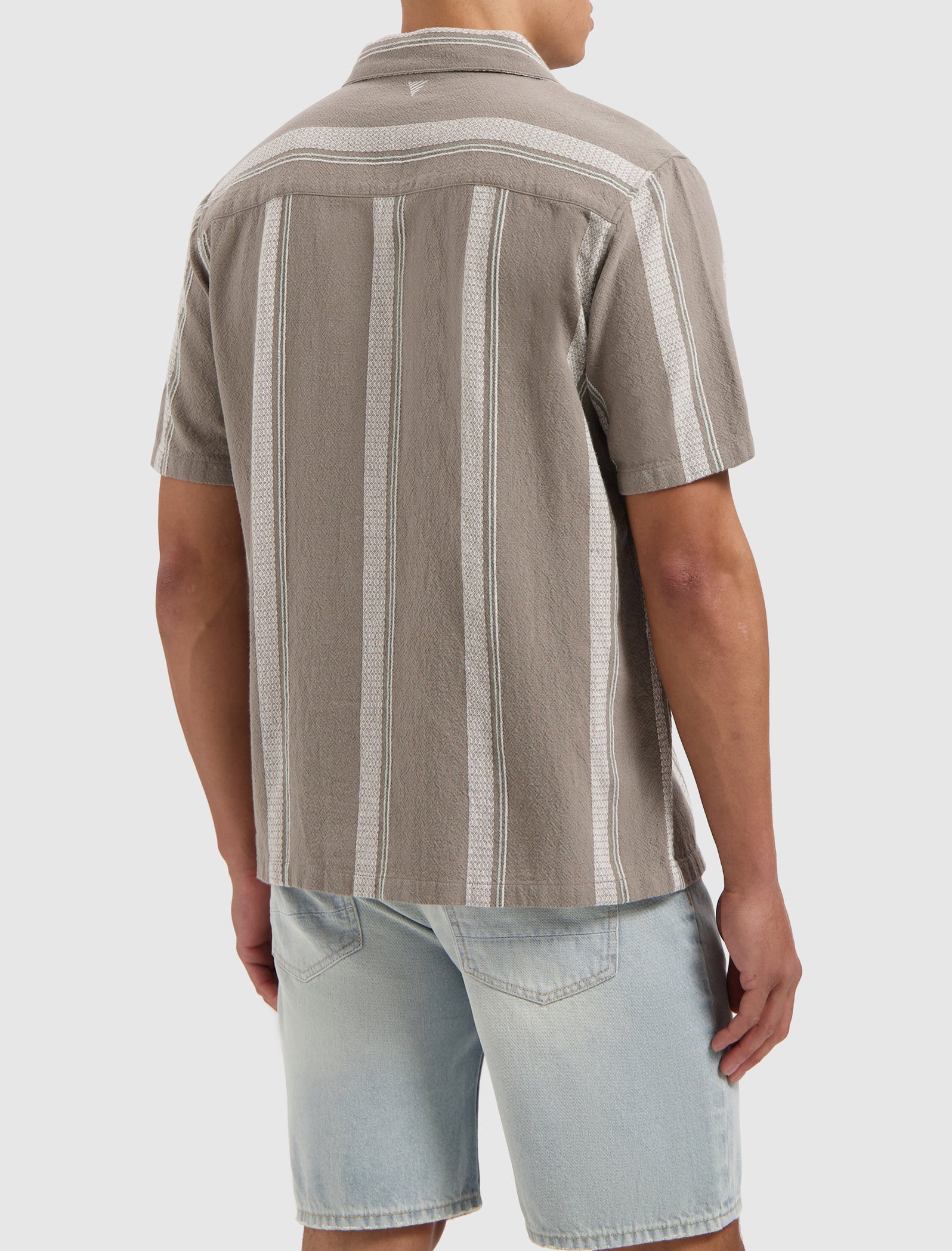 Cuban Collar Shirt | Taupe