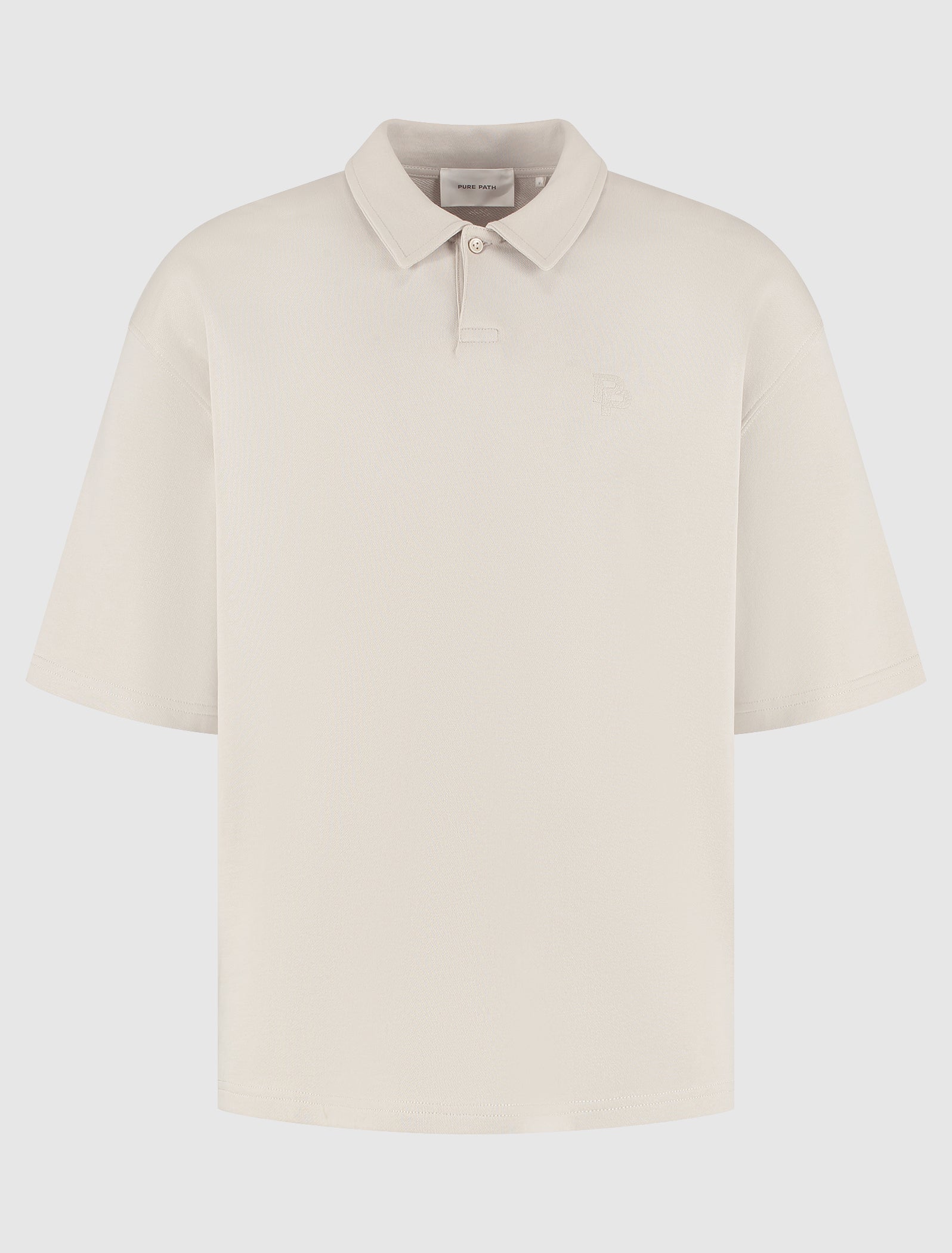 Initials Polo Sweater | Sand