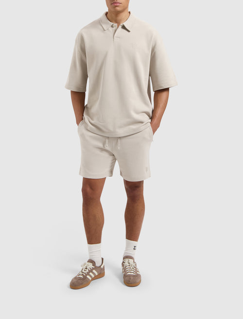 Initials Polo Sweater | Sand