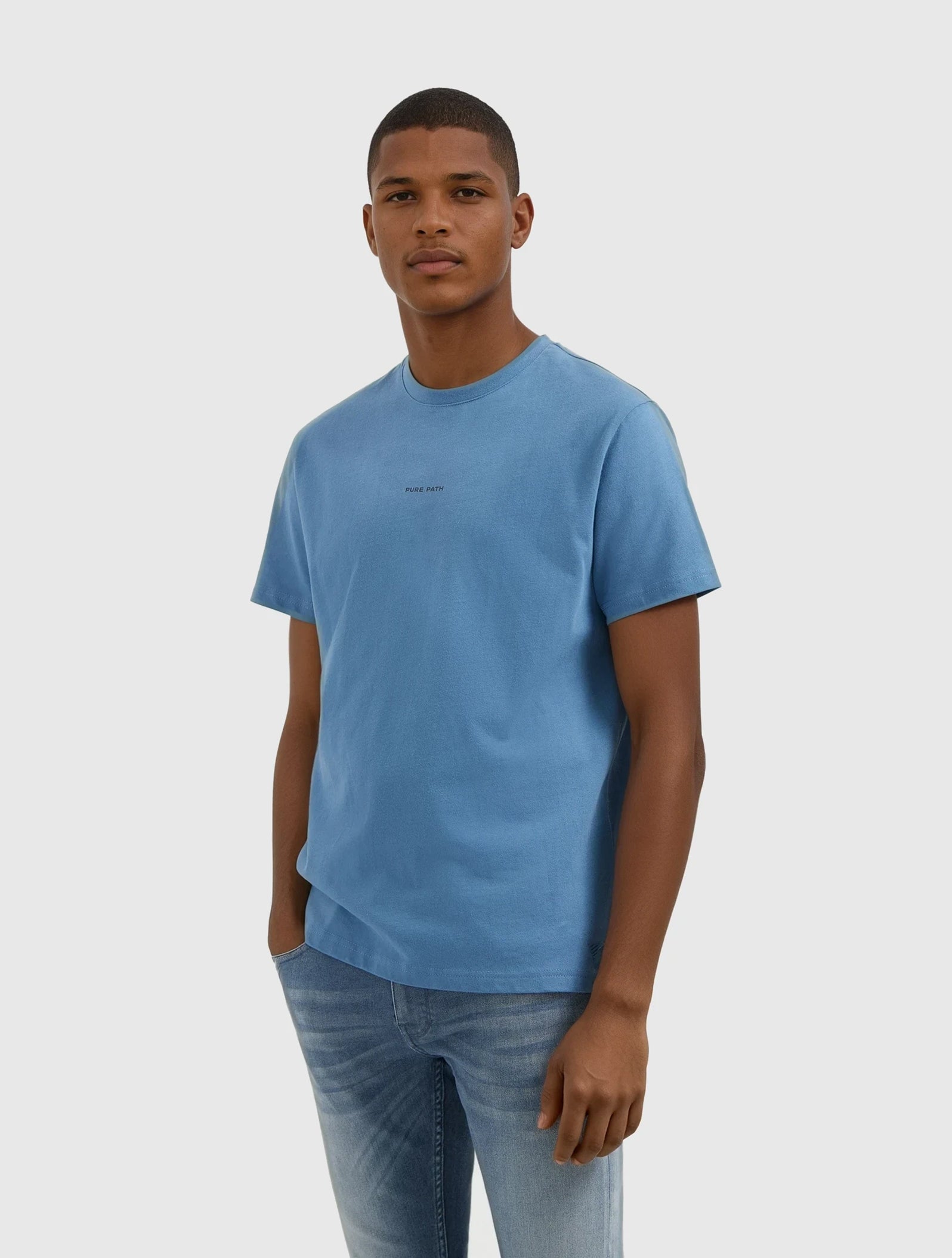 Essential Logo T-shirt | Blue Grey