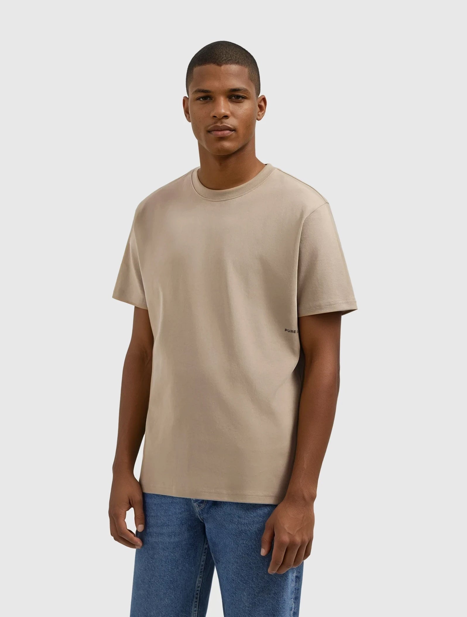 Sideline Wordmark T-shirt | Taupe