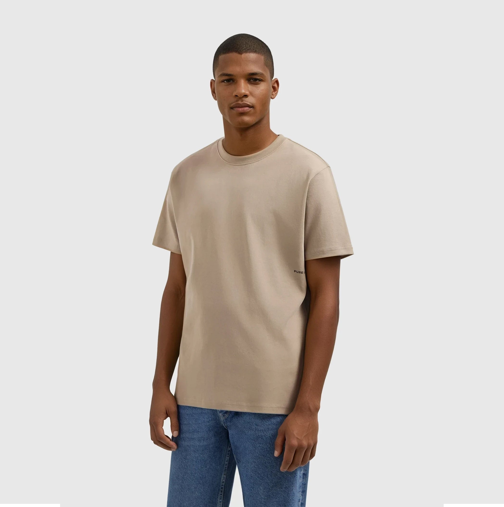 Sideline Wordmark T-shirt | Taupe