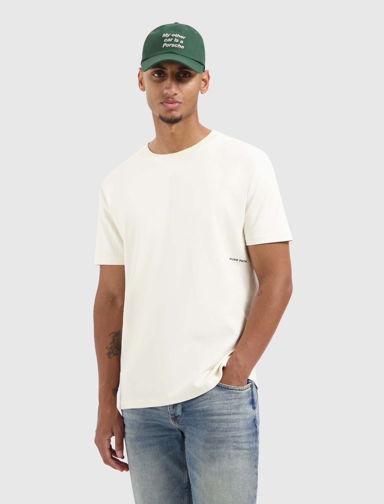 Sideline Wordmark T-shirt | Ecru