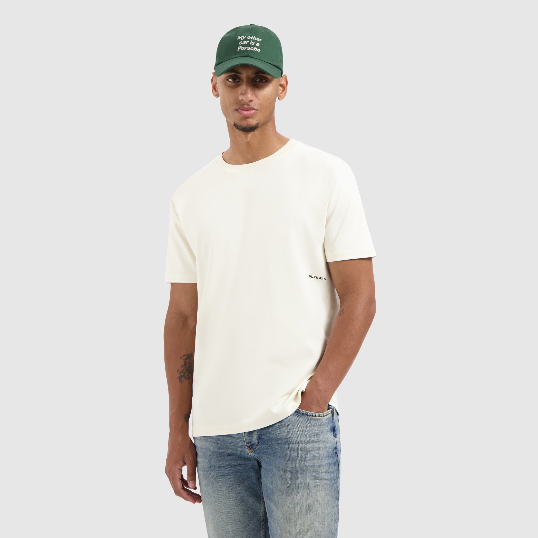 Sideline Wordmark T-shirt | Ecru