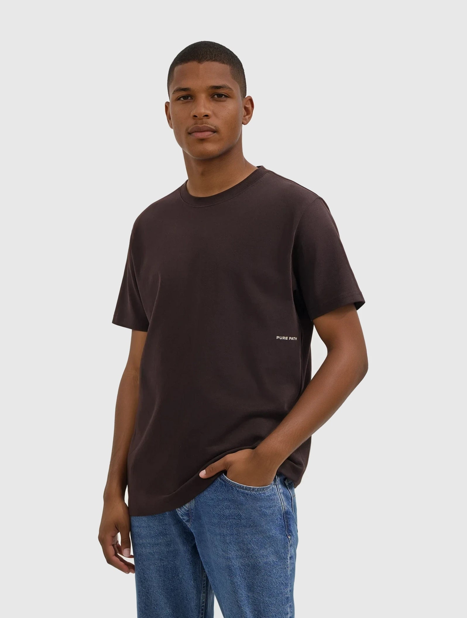 Sideline Wordmark T-shirt | Dark Brown
