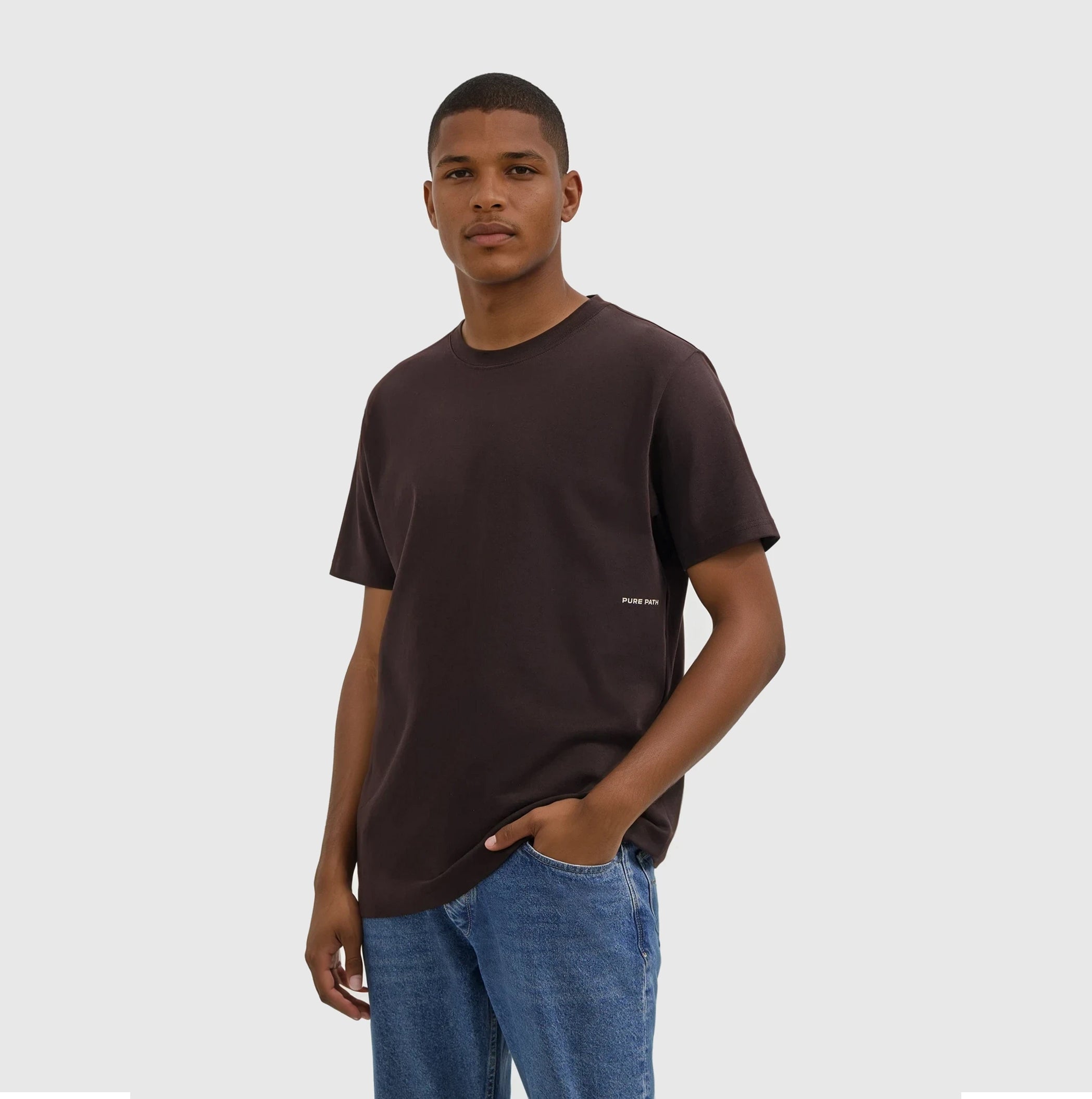 Sideline Wordmark T-shirt | Dark Brown
