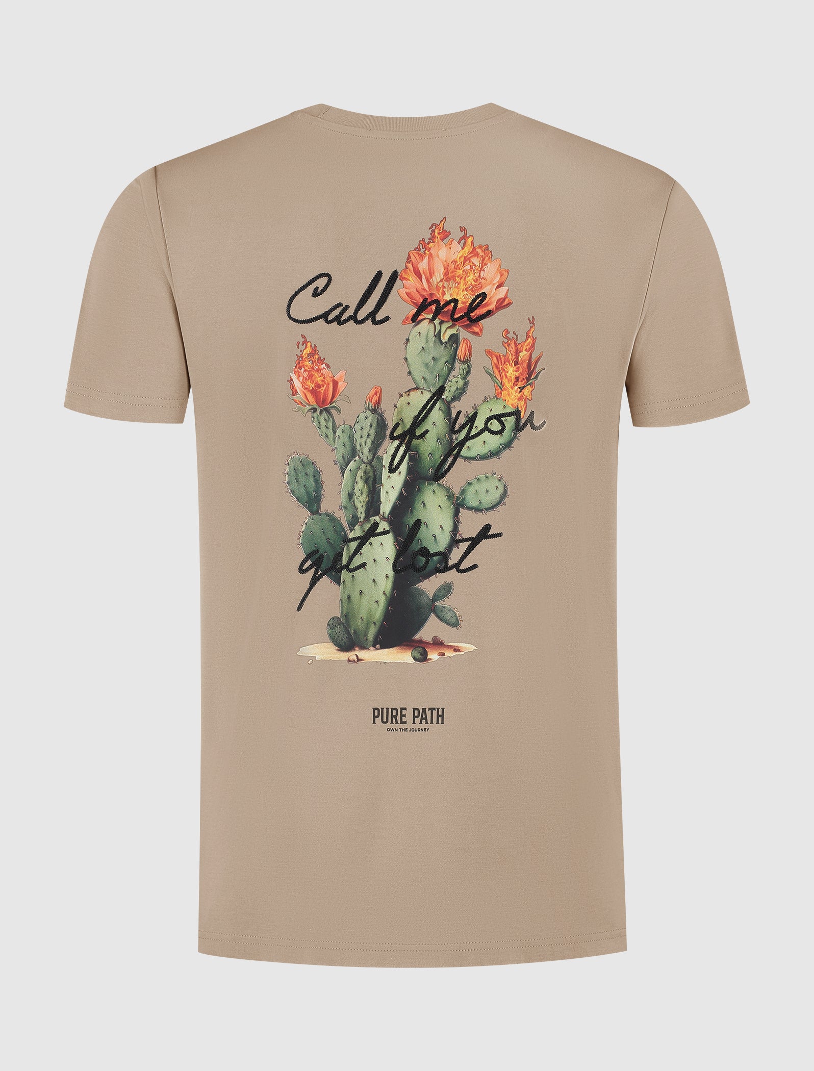 Call Me If You Get Lost T-shirt | Taupe