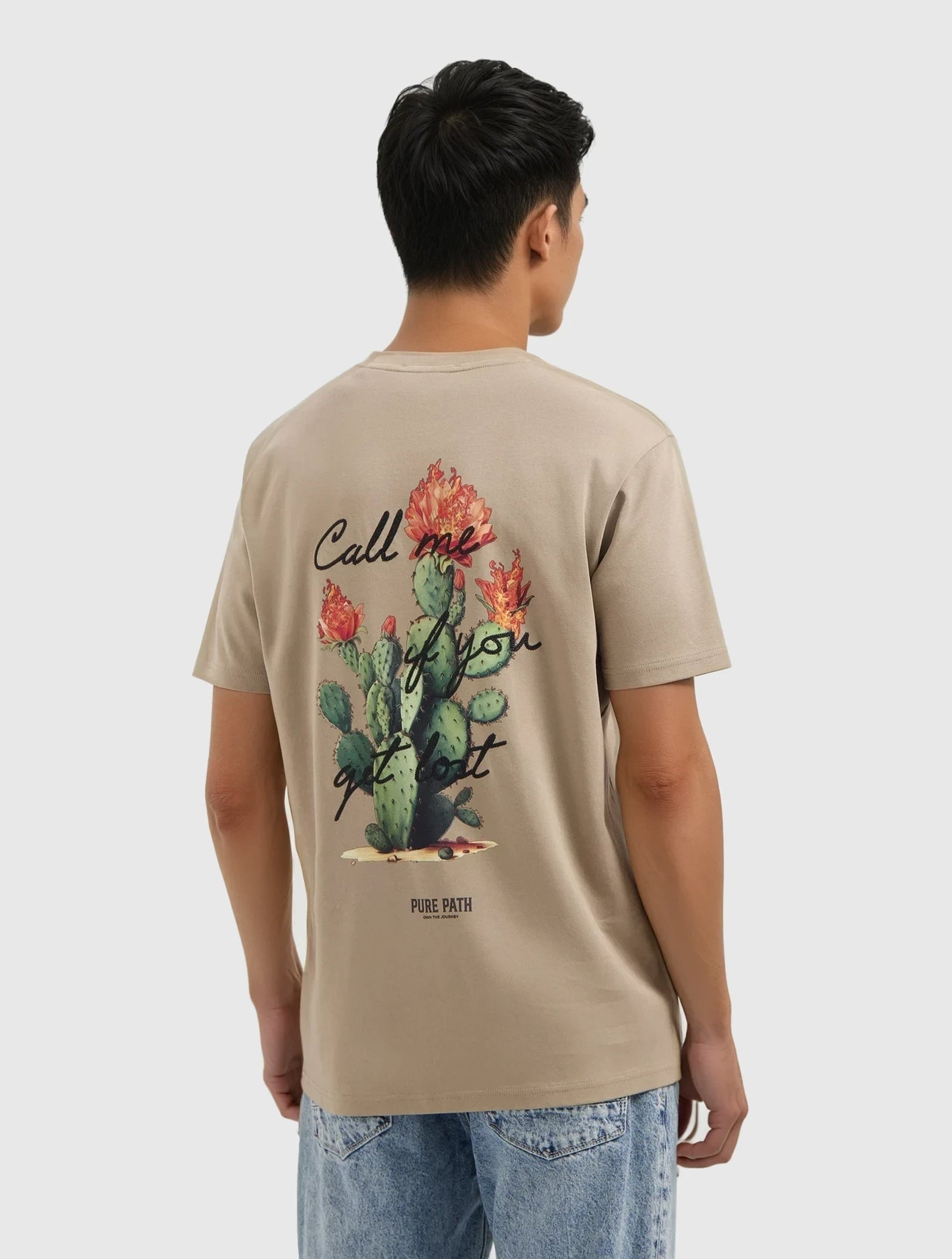 Call Me If You Get Lost T-shirt | Taupe