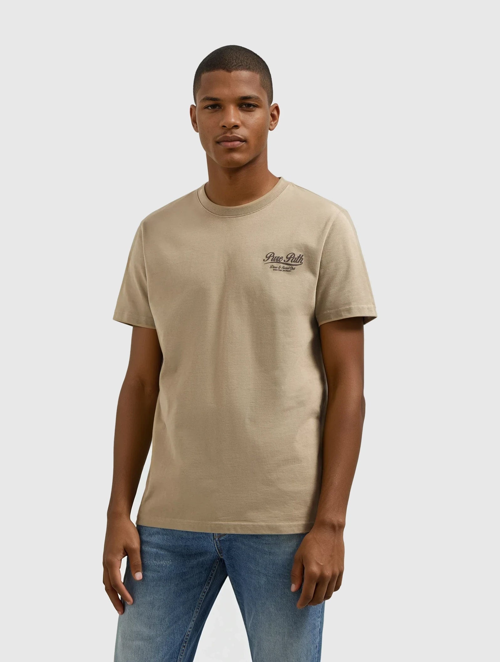 Highway Diner T-shirt | Taupe