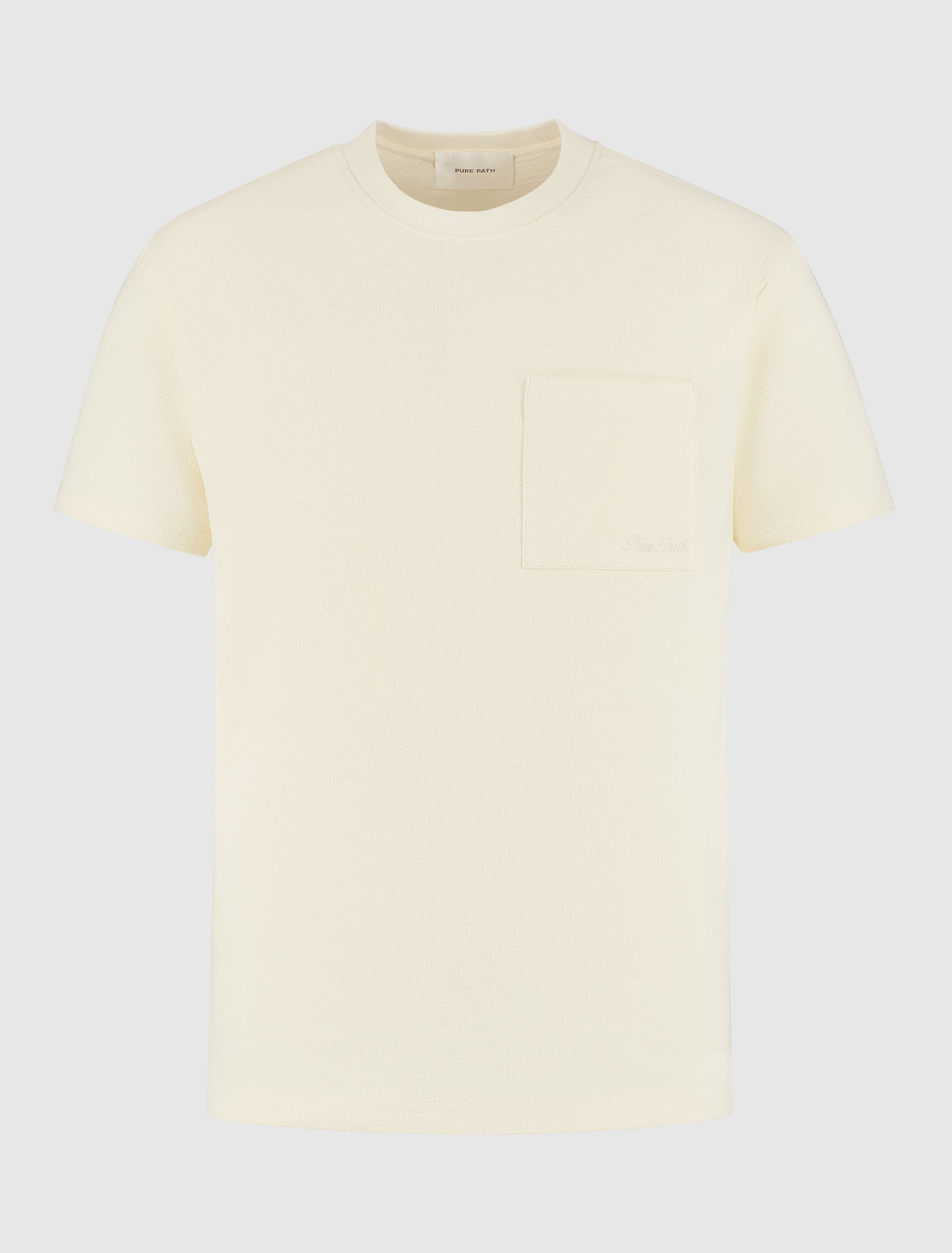 Structure Pocket T-shirt | Ecru