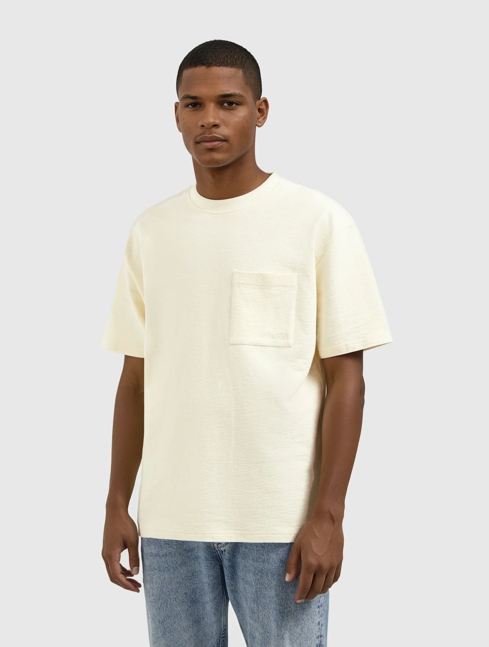 Structure Pocket T-shirt | Ecru