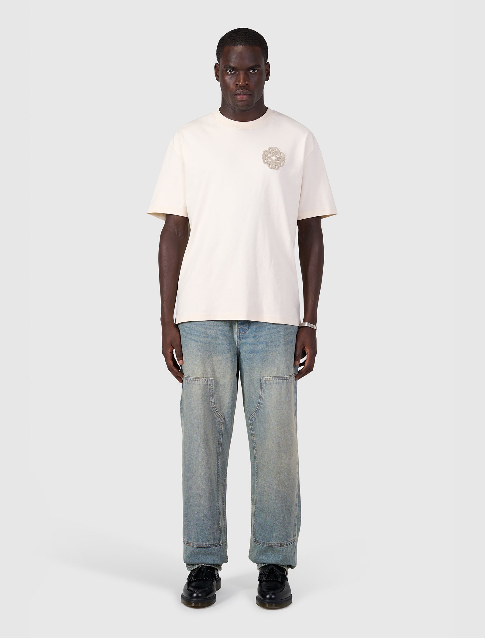 Emblem Logo T-shirt | Ecru