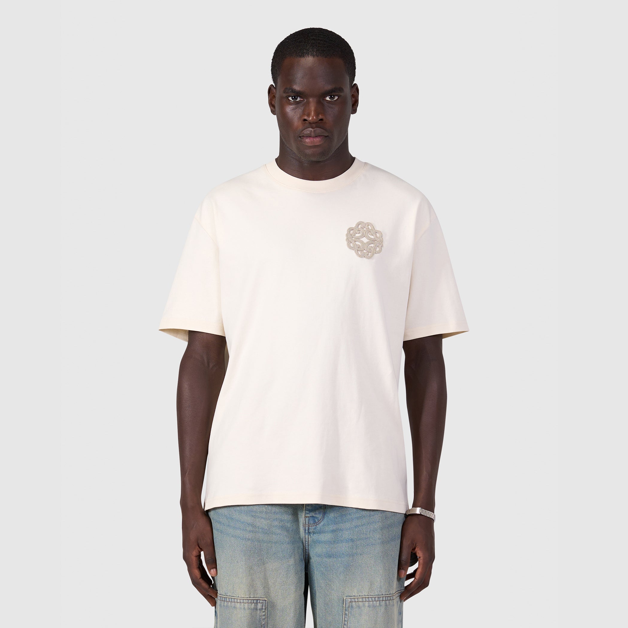 Emblem Logo T-shirt | Ecru