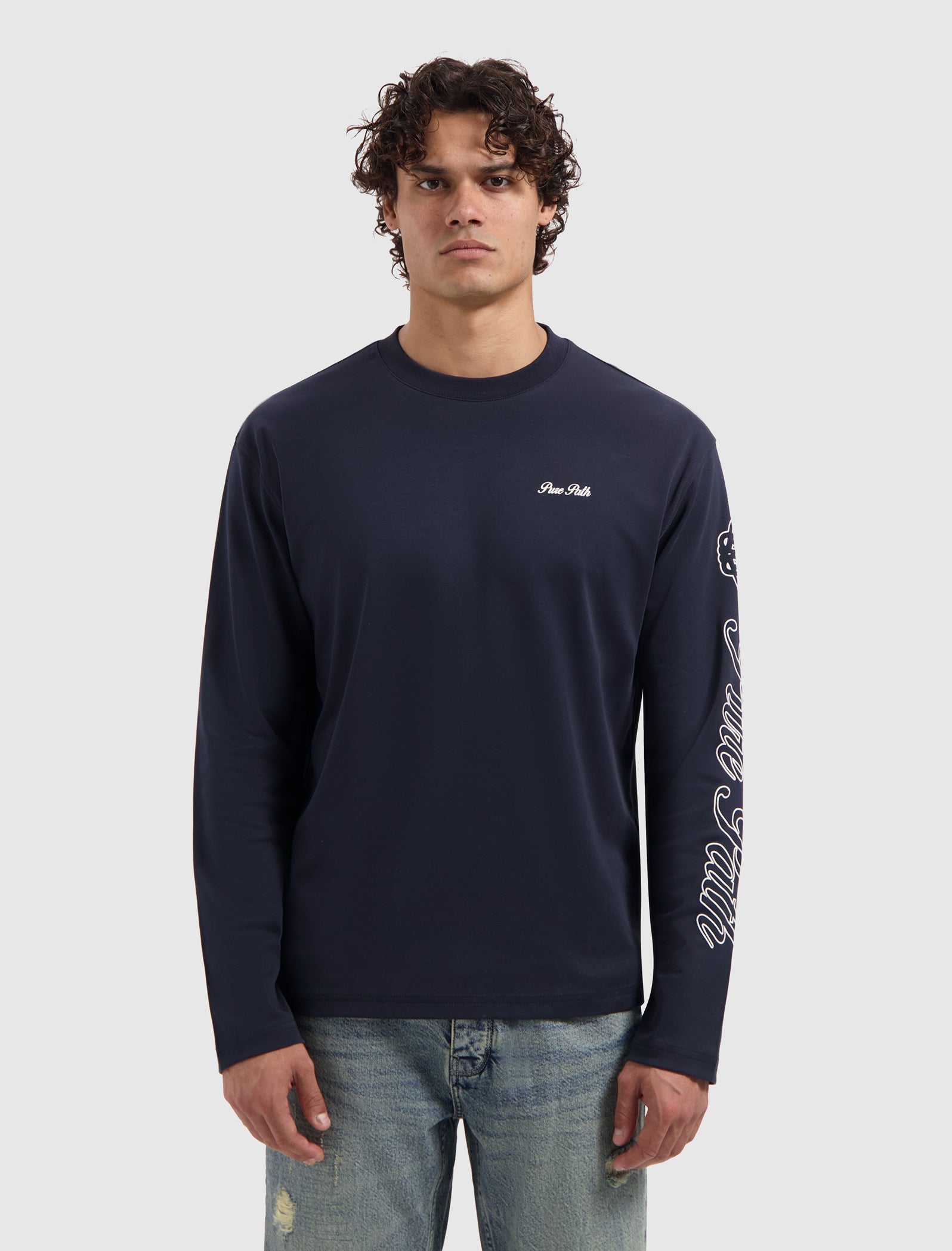 Essence Of Life Longsleeve T-shirt | Dark Navy