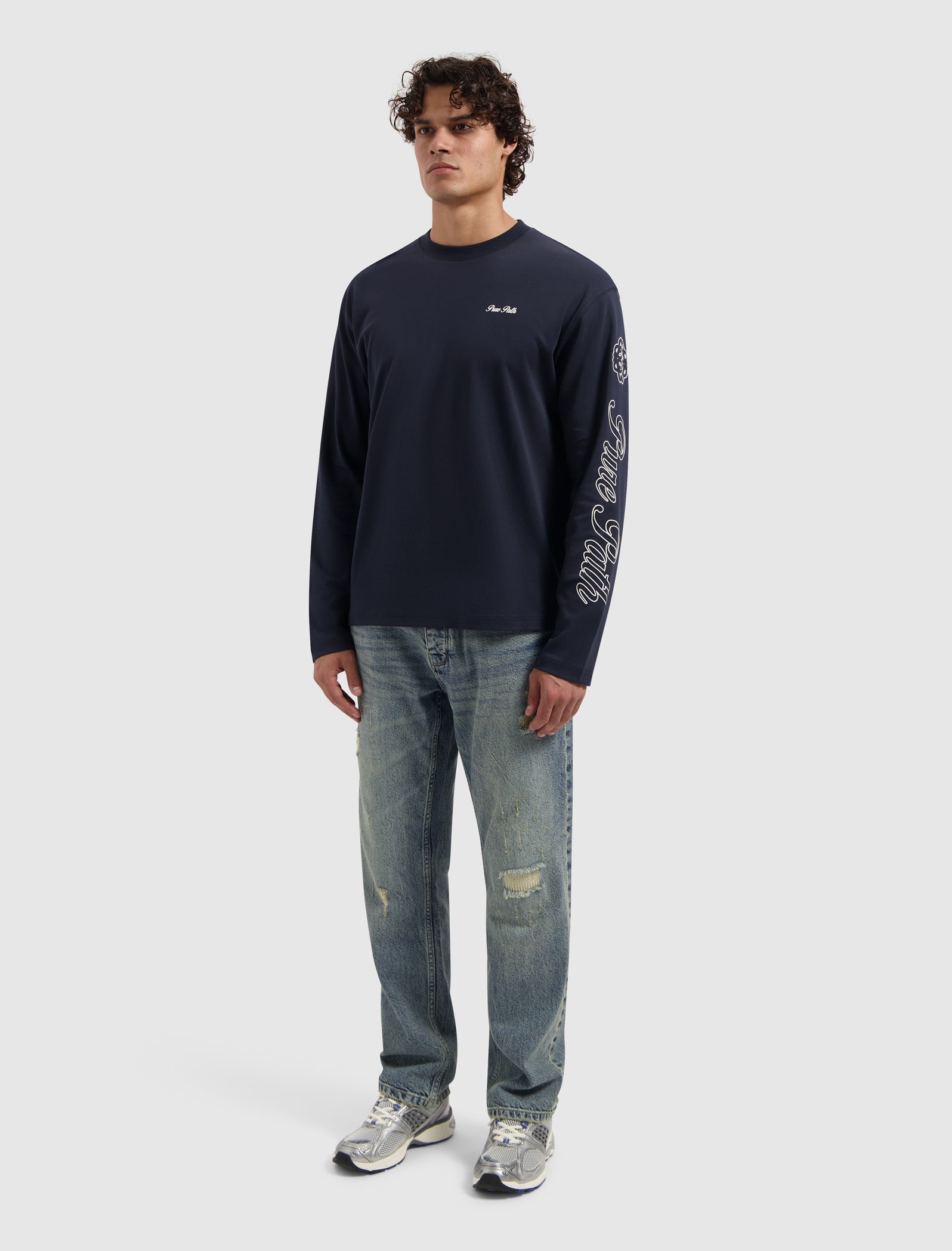 Essence Of Life Longsleeve T-shirt | Dark Navy