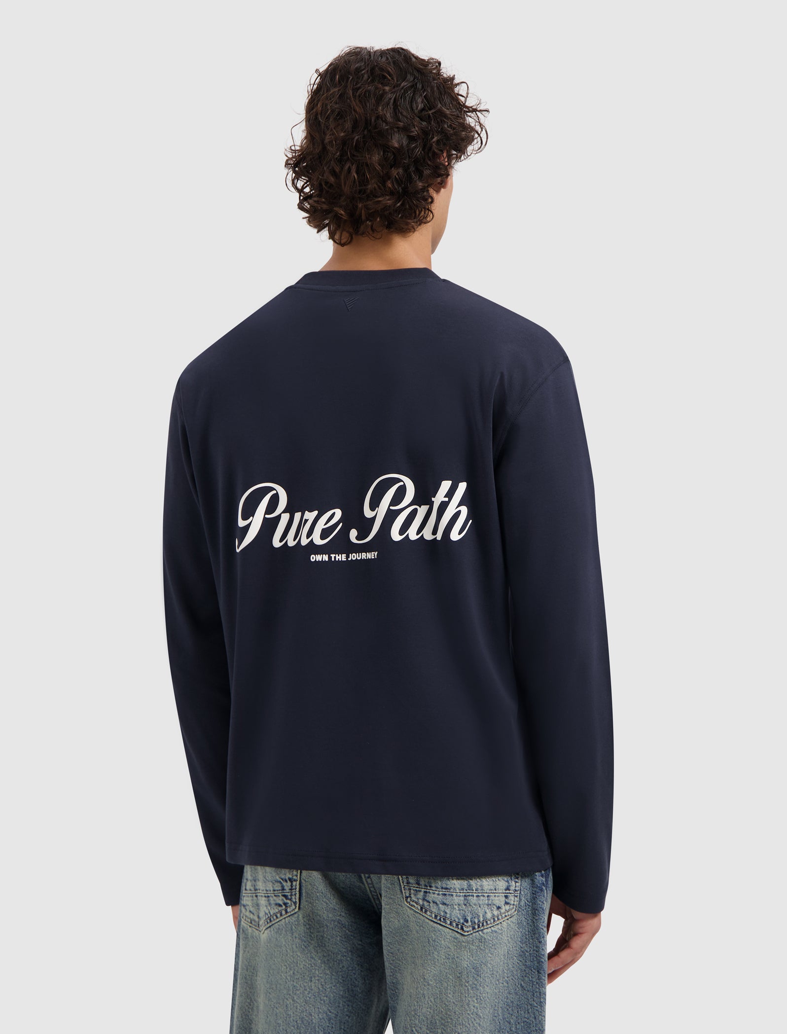 Essence Of Life Longsleeve T-shirt | Dark Navy