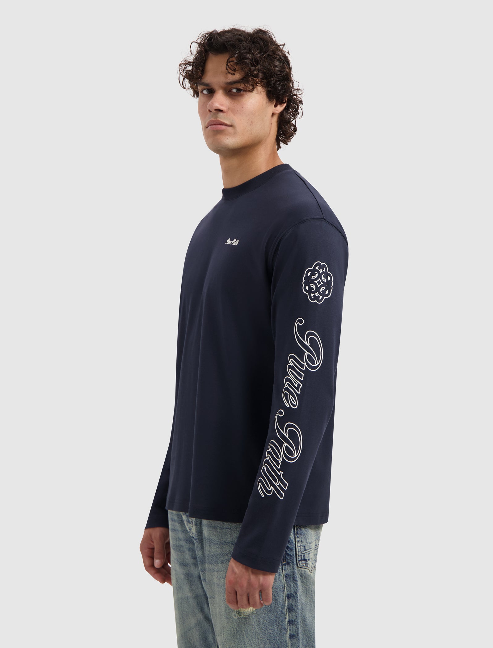 Essence Of Life Longsleeve T-shirt | Dark Navy