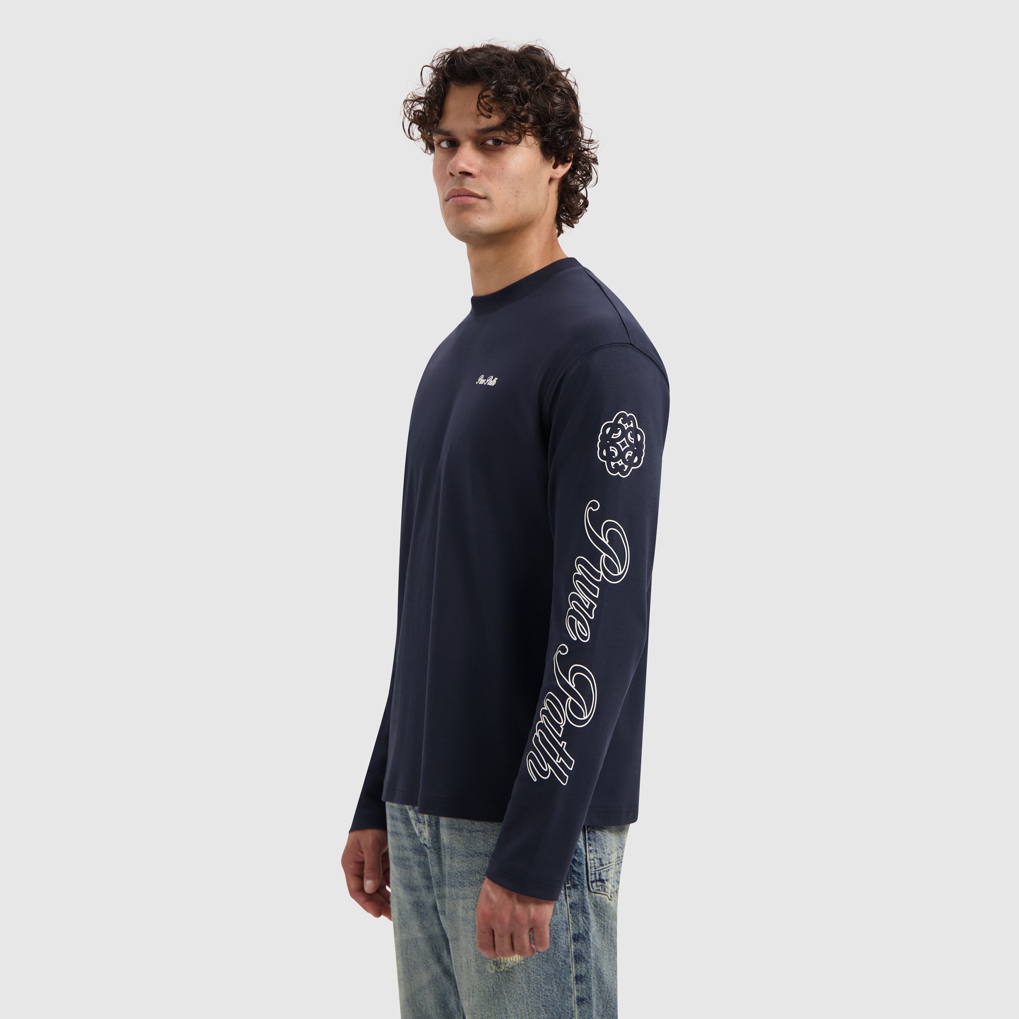 Essence Of Life Longsleeve T-shirt | Dark Navy