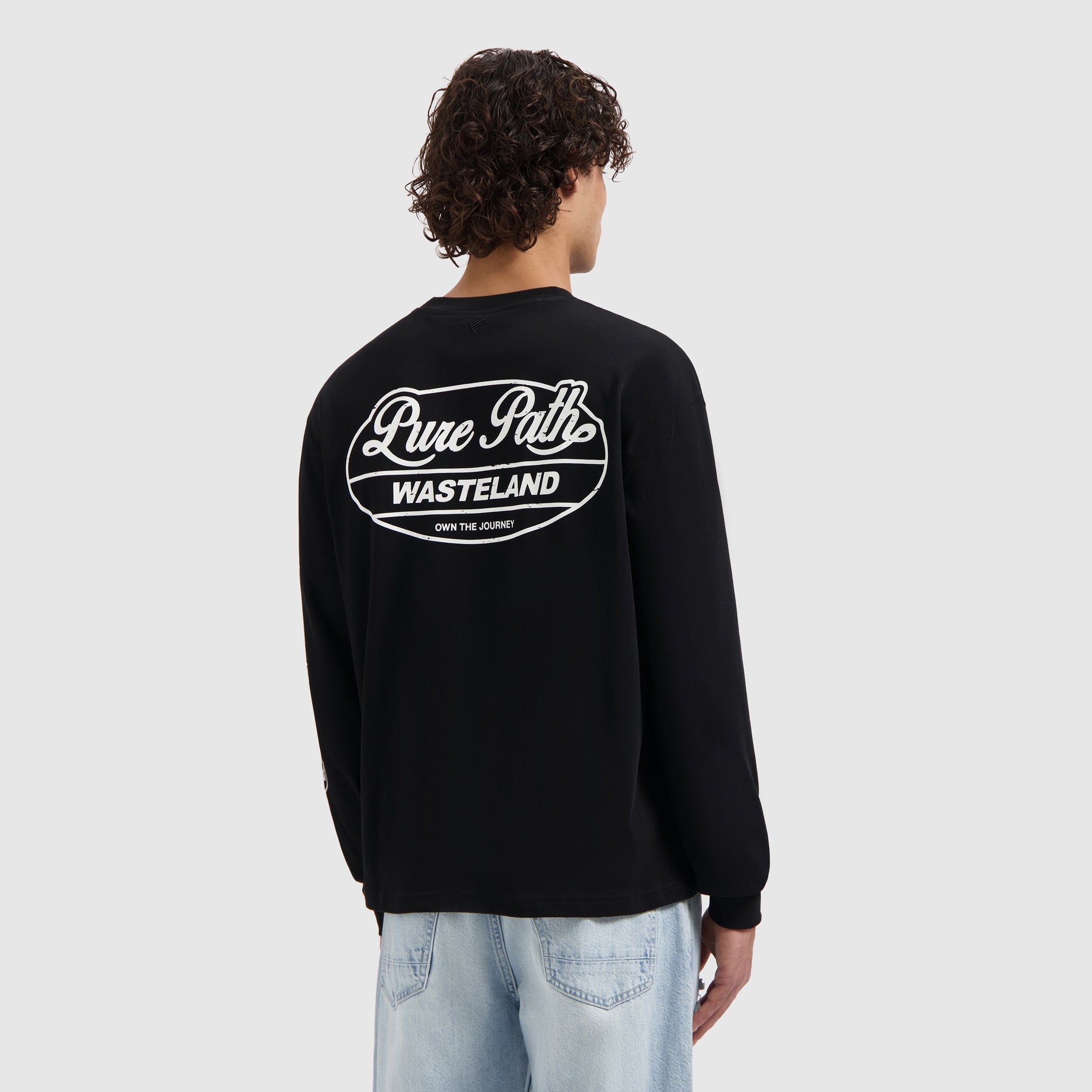 Wasteland Patches Longsleeve T-shirt | Black