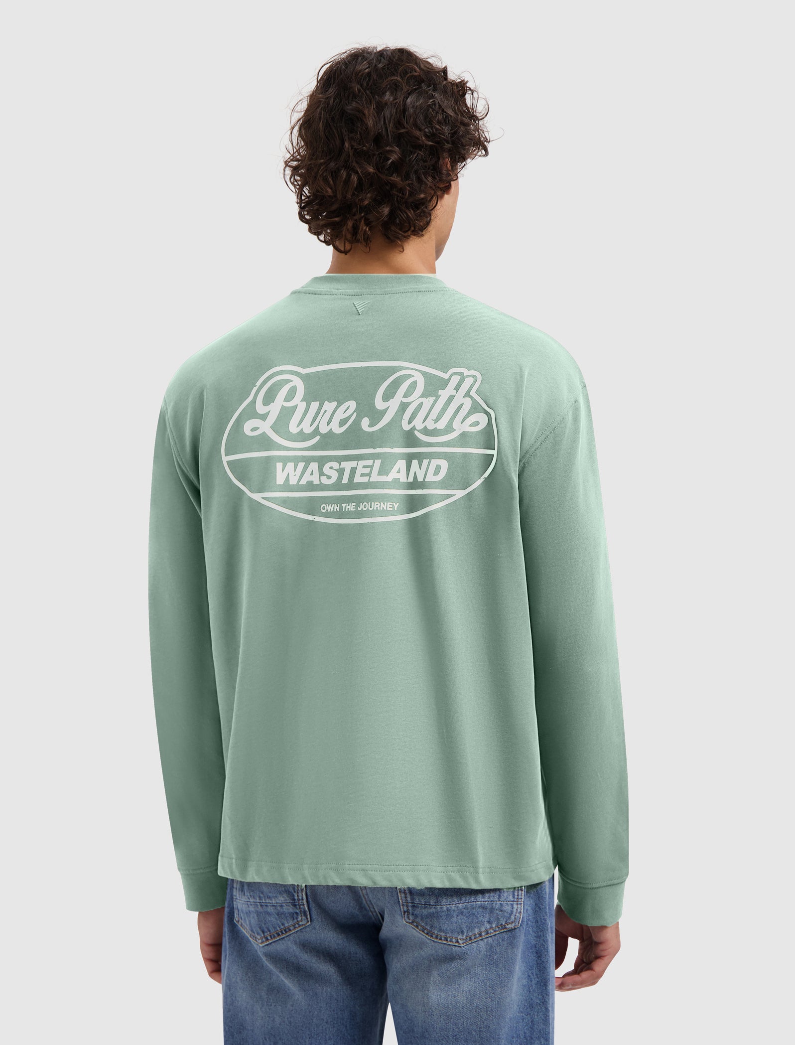 Wasteland Patches Longsleeve T-shirt | Army Green