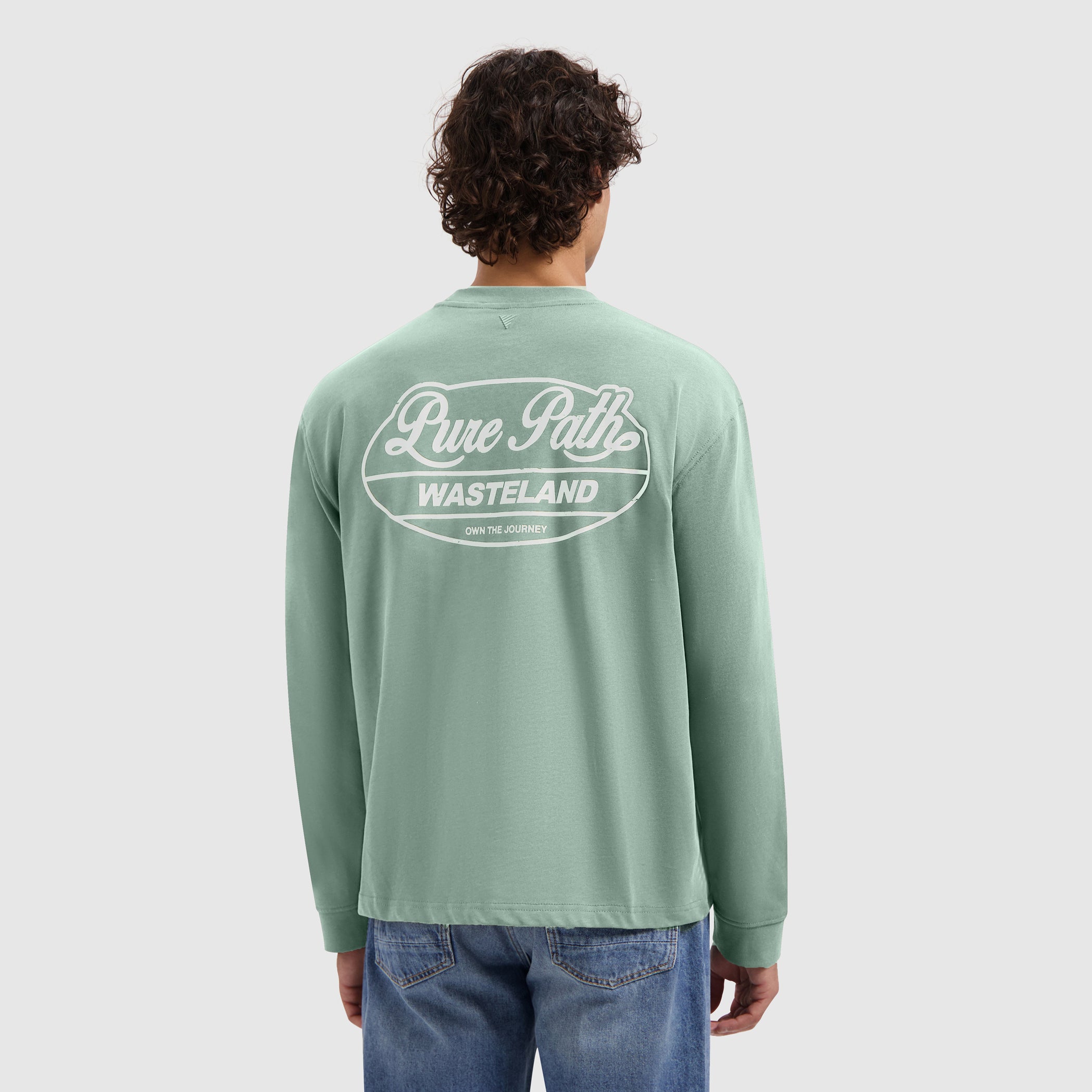 Wasteland Patches Longsleeve T-shirt | Army Green