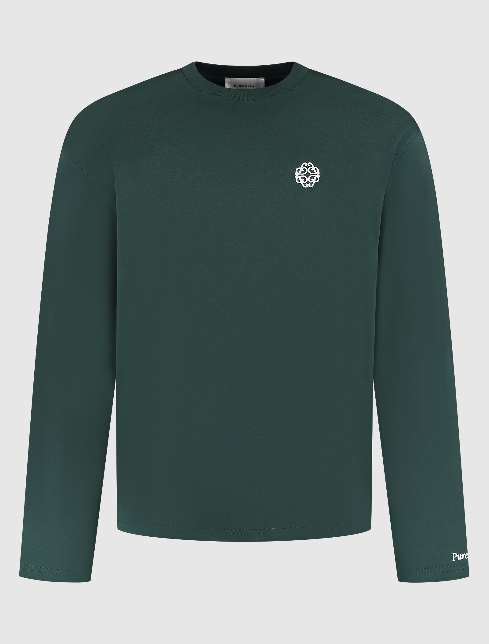 Emblem Longsleeve T-shirt | Dark Green
